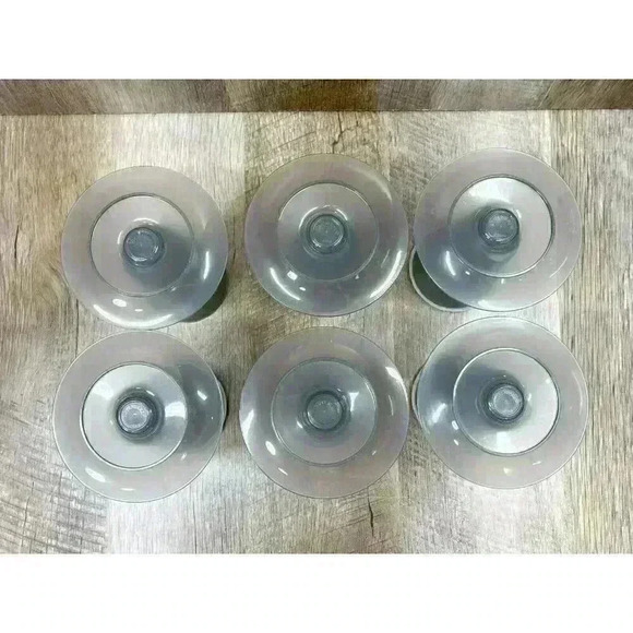 Vintage Tupperware Dessert 754 Parfait Fruit Pudding 6 Cups w/ 4 Lids Gray Y2K - Picture 4 of 5